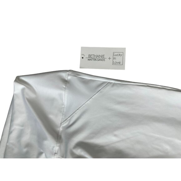 LUCKY IN LOVE x Bethanie Mattek Sands White Workout Leggings Sz M NEW with tags - Picture 7 of 7